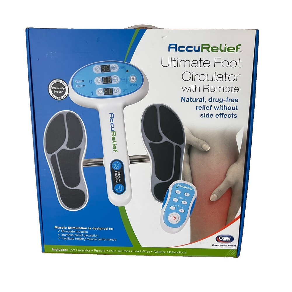 AccuRelief Ultimate Foot Circulator w/Remote Open Box